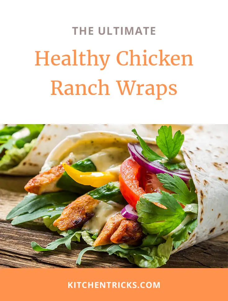 Healthy Chicken Ranch Wraps 2 XS