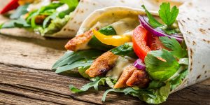 Healthy Chicken Ranch Wraps XS
