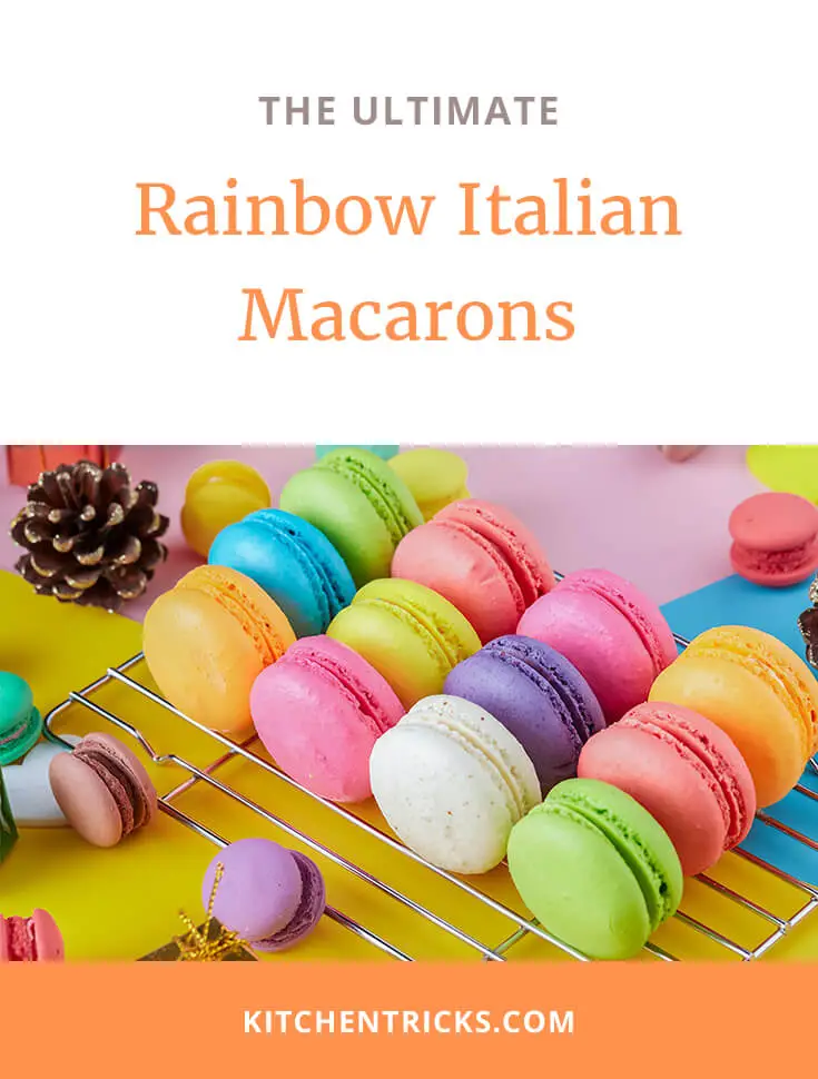 rainbow italian macarons recipe 2 XS